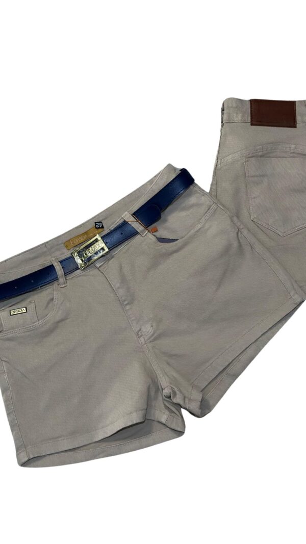 Short feminino nude com elastano 10414