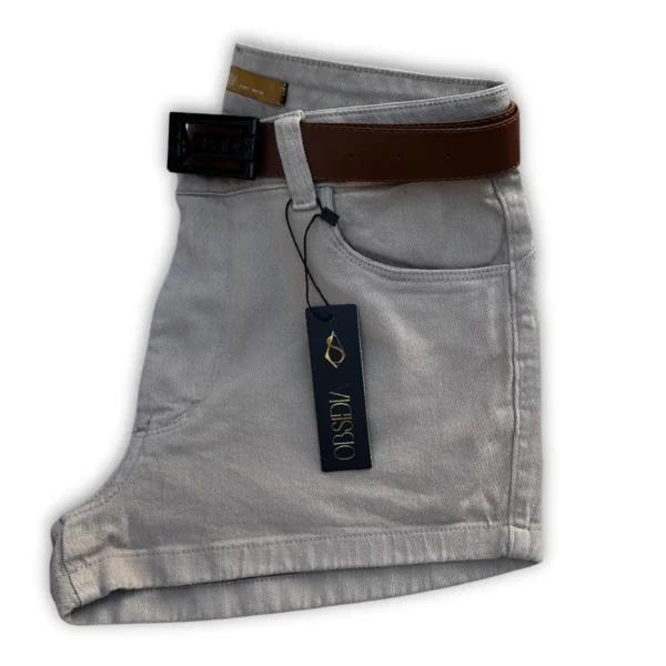 Short Nude Jeans com Lycra 10414