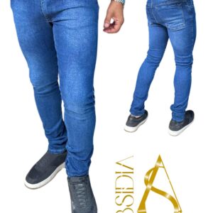 Calça masculina coladinha com elastano 7071