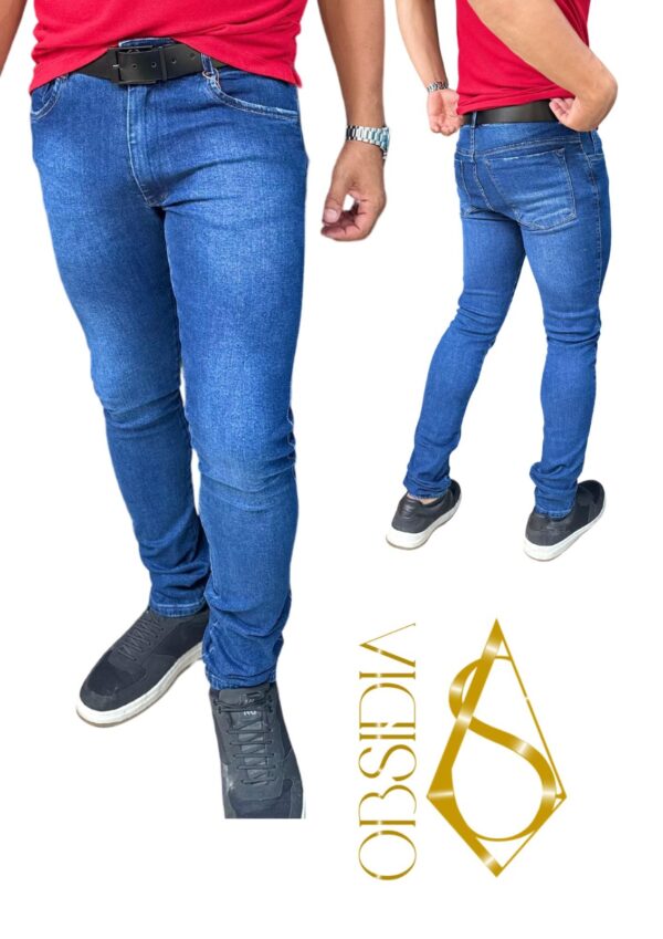 Calça masculina coladinha com elastano 7071