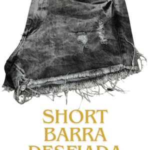 Short desfiado tecido algodão 10164