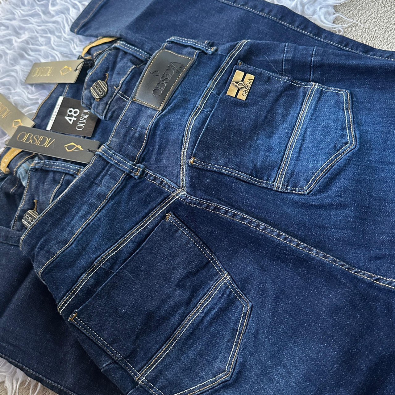 Calça Feminina Jeans Com Lycra Skinny Escura: A União Perfeita de Estilo e Conforto! 2082 - Imagem 2