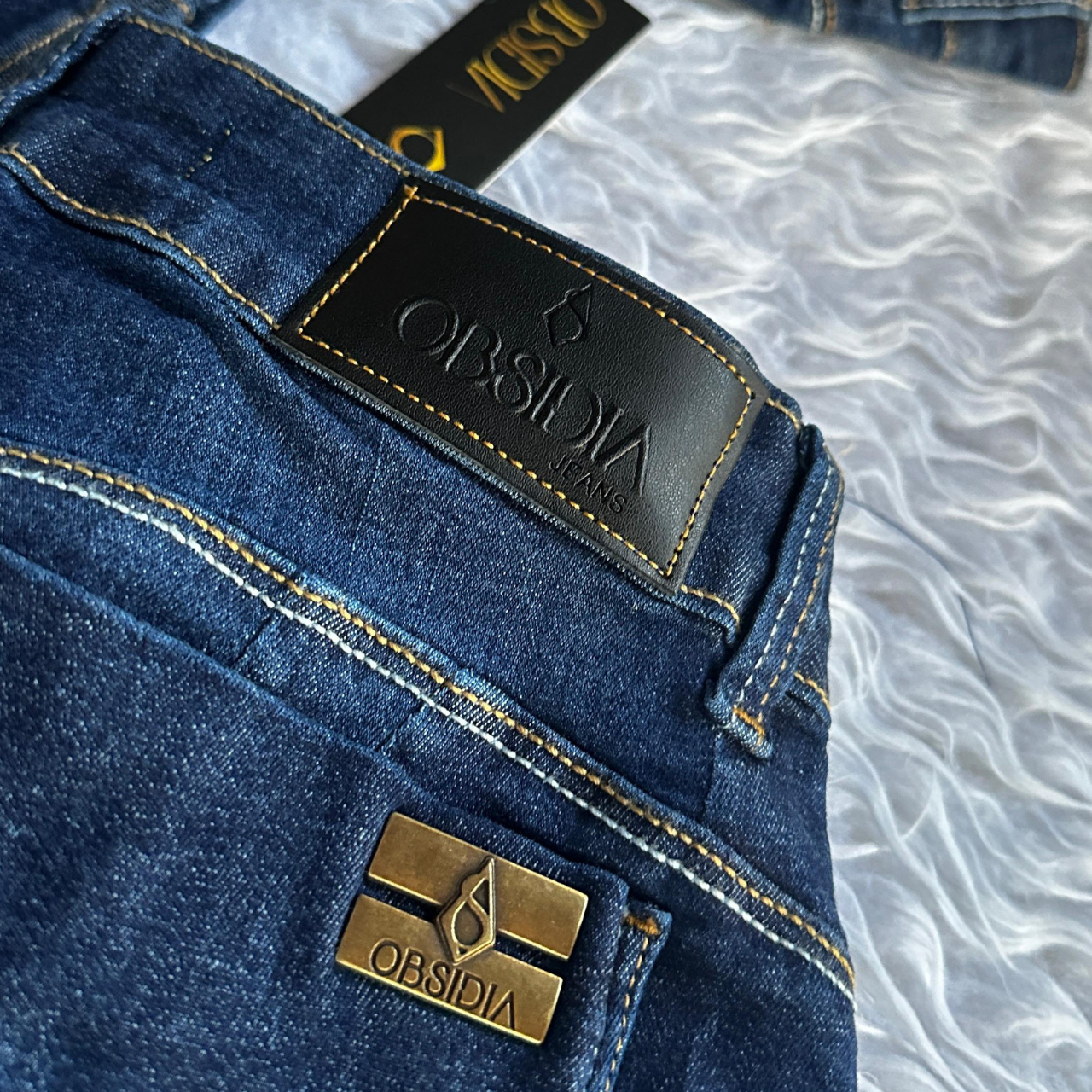 Calça Feminina Jeans Com Lycra Skinny Escura: A União Perfeita de Estilo e Conforto! 2082 - Imagem 4