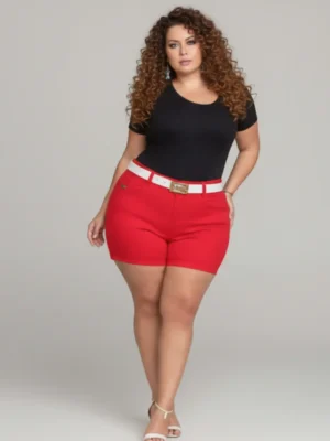 Short Jeans com lycra Empina BumBum